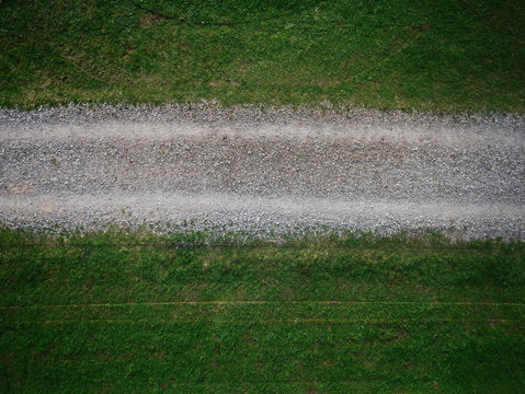 Close-up of white gravel gauge