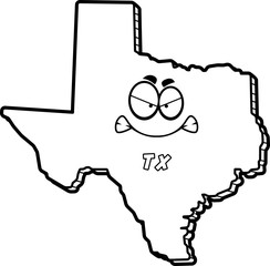 Cartoon Angry Texas