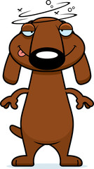 Drunk Cartoon Dachshund
