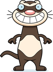Happy Cartoon Ferret