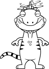 Drunk Cartoon Iguana