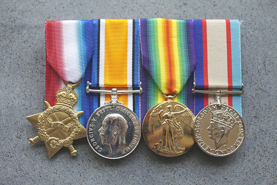 Replica Australian army service and war medals