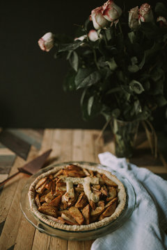 Baked Apple Pie On Pi Day