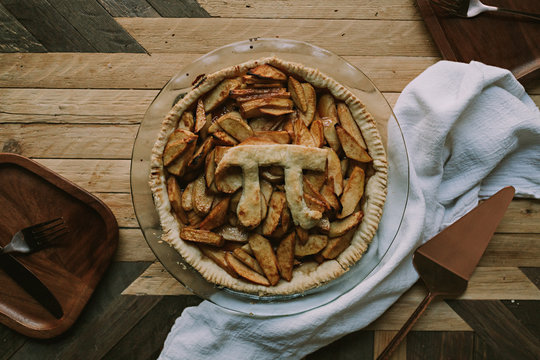 Baked Apple Pie on Pi Day