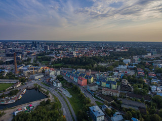 Fototapeta na wymiar Aerial view panorama city Tallinn, Estonia.
