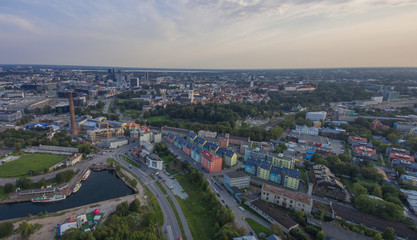 Fototapeta na wymiar Aerial view panorama city Tallinn, Estonia.