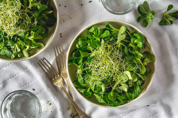 Microgreen salad