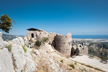 old castle on a mountain, south italy, calabria, Stilo, 