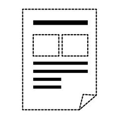 document paper isolated icon