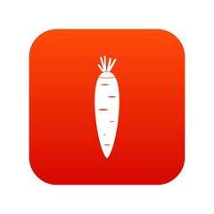 Carrot icon digital red