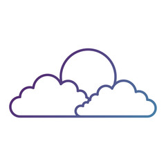 cloud sky isolated icon