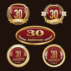 Premium set of Anniversary badges.