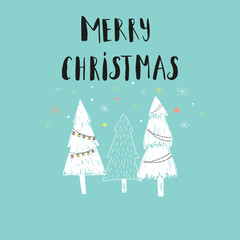 Merry Christmas cute greeting card