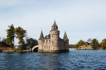 Power House of Boldt Castle in Thousand Islands, New York, USA. 