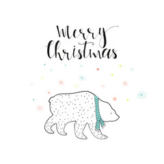 Merry Christmas cute greeting card