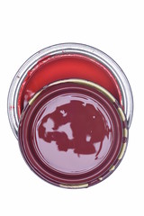 Paint can directly above isolated on white background 