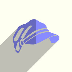 Headdresses for women flat icons with of shadow. Vector illustration