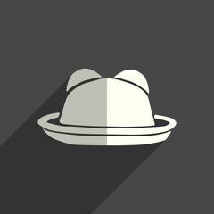 Headdresses for women flat icons with of shadow. Vector illustration