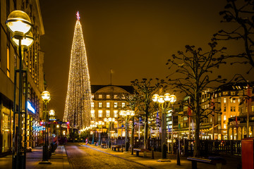 Hamburgs Christmas tree at Town hall