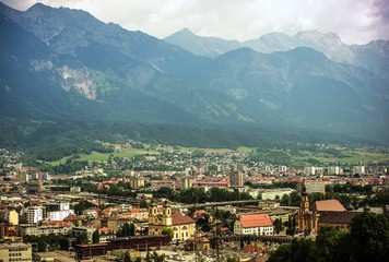 Fototapeta na wymiar Innsbruck City Panorama