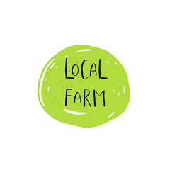 Vector eco, bio green logo or sign. Vegan, raw, healthy food bad