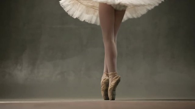 Young Ballet Dancers In Studio