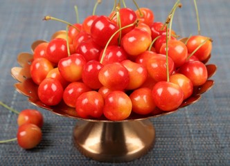 Sweet cherries.