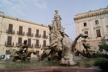 Fototapeta na wymiar Piazza Archimede Siracusa