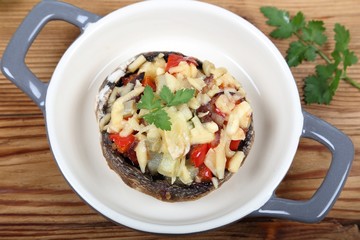 Stuffed champignon.