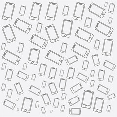pattern background: phone. Phone vector. phone texture. 
