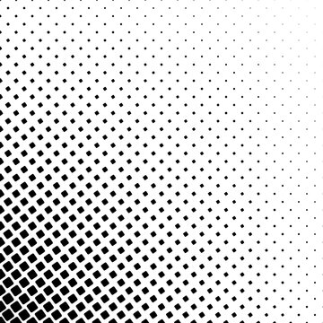Monochromatic square corner pattern - geometric abstract vector background graphic from angular rounded squares