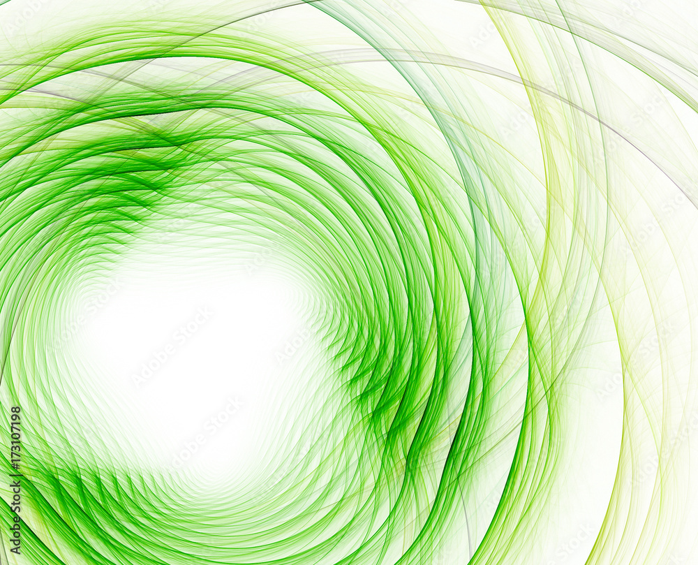 Poster abstract green fractal texture with hole