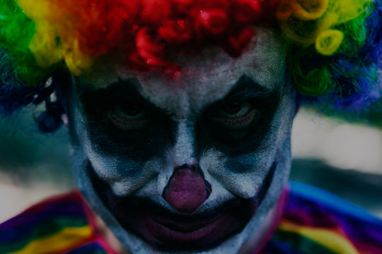 Scary Clown For Halloween Fright