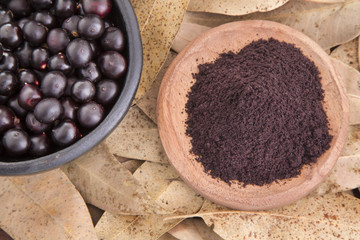 The amazon acai fruit (Euterpe oleracea)