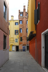 Inner courtyard in ancient Venice, Italy