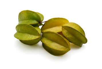 star fruit isolated on white background