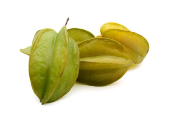 star fruit isolated on white background