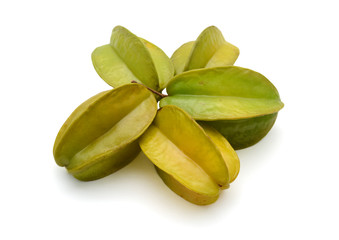 star fruit isolated on white background