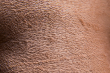 Brown fake fur