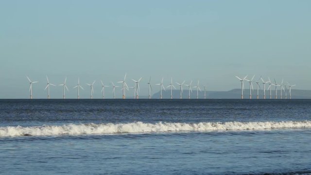 Redcar Offshore Wind Farm at Teesside, England