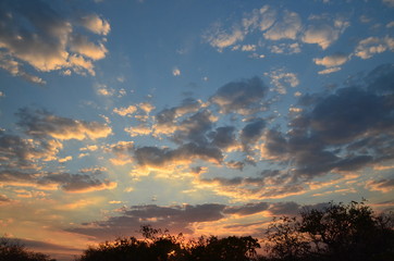 Fototapeta na wymiar The African sky. Mozambique