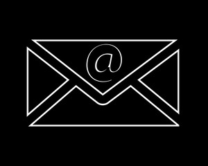 email thin line icon