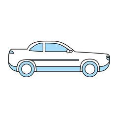 car sideview icon image vector illustration design