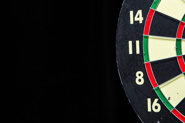 Dartboard on Black