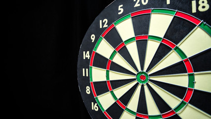 Dartboard on Black