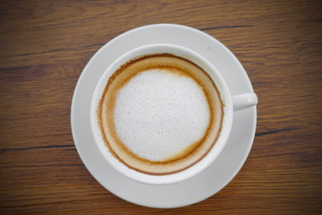 cup of cappuccino coffee