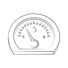 Car fuel meter icon vector illustration graphic design