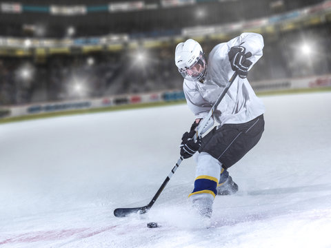 ice hockey player in action