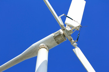 Local Design Wind Turbine Close up Abstract