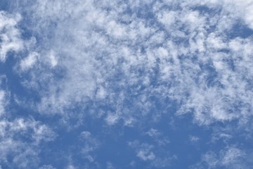 white cloudy on blue sky for background